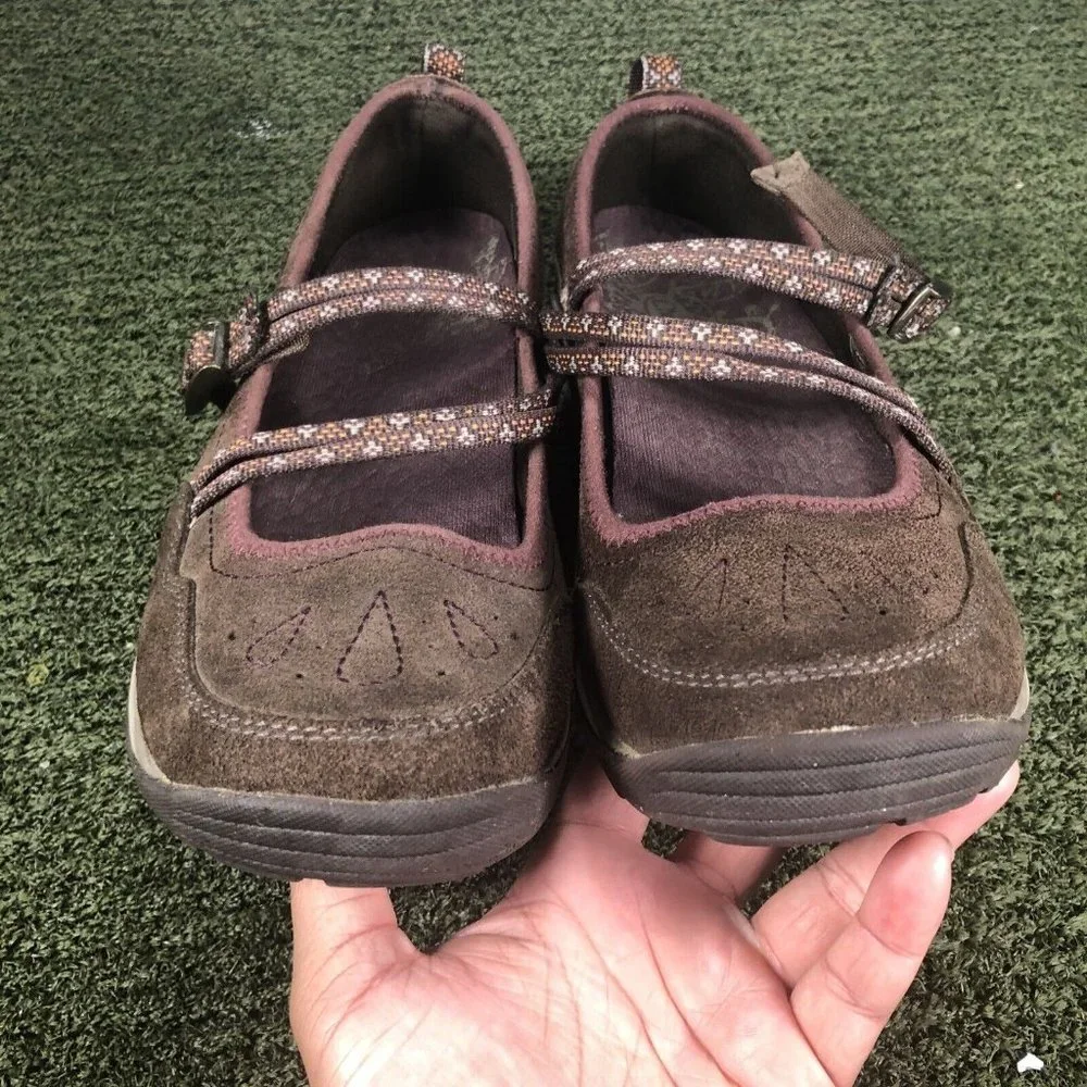 Chaco Womens Petaluma Mary Jane Shoes Coffee Bean Perforated Buckle Leather 9.5 - Picture 5 of 8